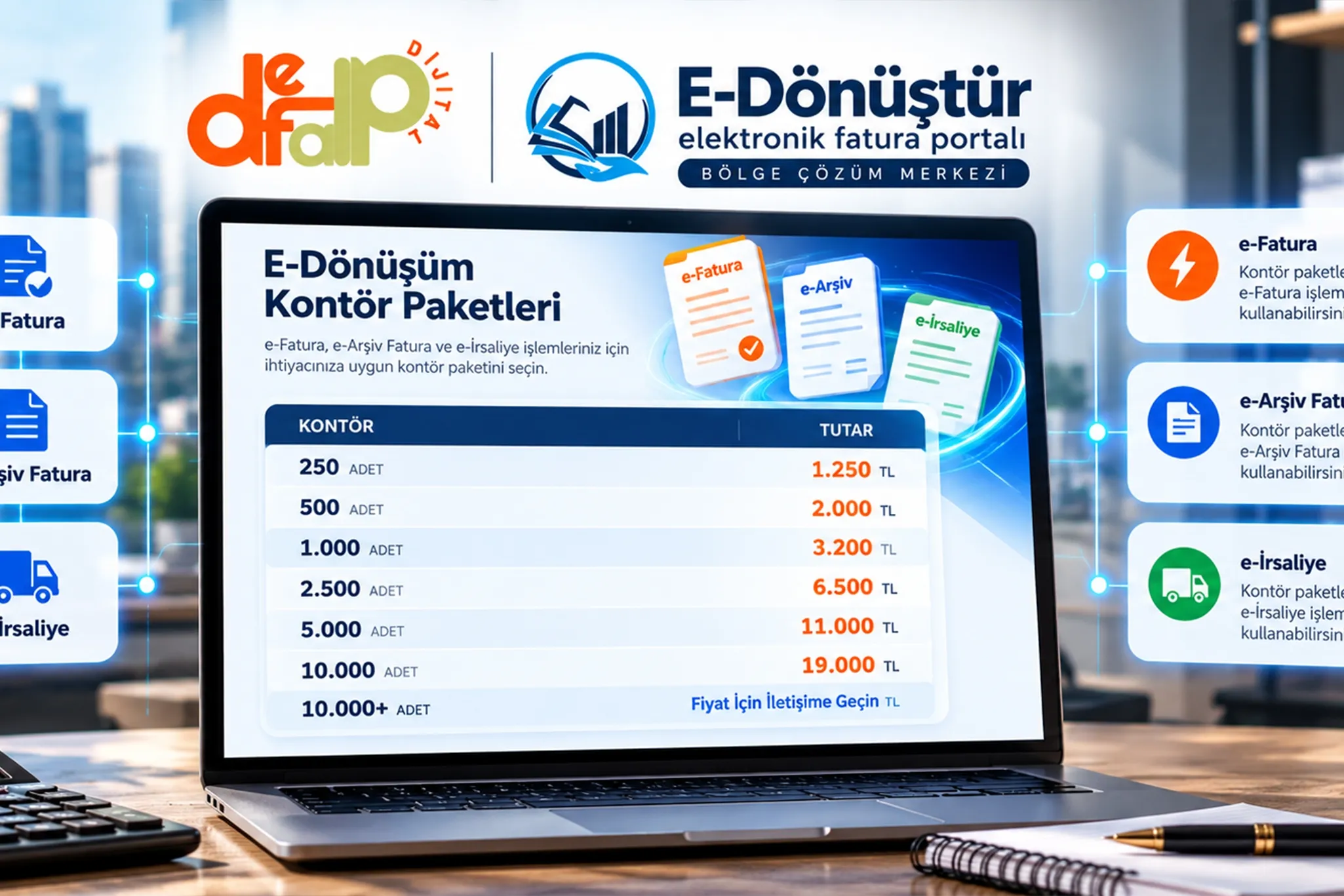 E-Dönüşüm Kontör Paketleri